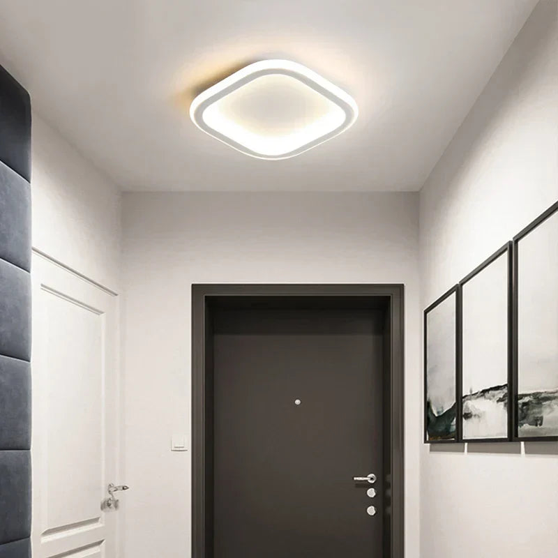 DecorBites™ LED Ceiling Lamp: Square Round Indoor Lighting, Bedroom, Entrance Hall, Neutral/Cool/Warm White