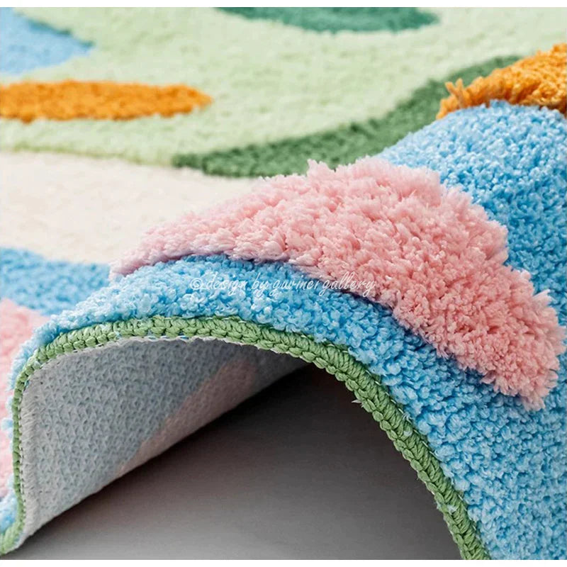DecorBites™ Luxe 3D Hand Tufted Moss Carpet - Children's Room Irregular Rug