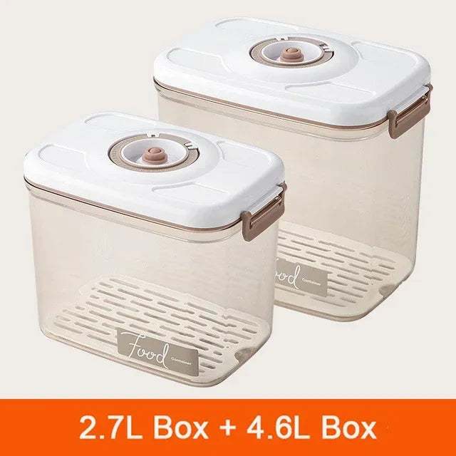 DecorBites™ Fresh-Keeping Vacuum Canister: Large Capacity Food Organizer.