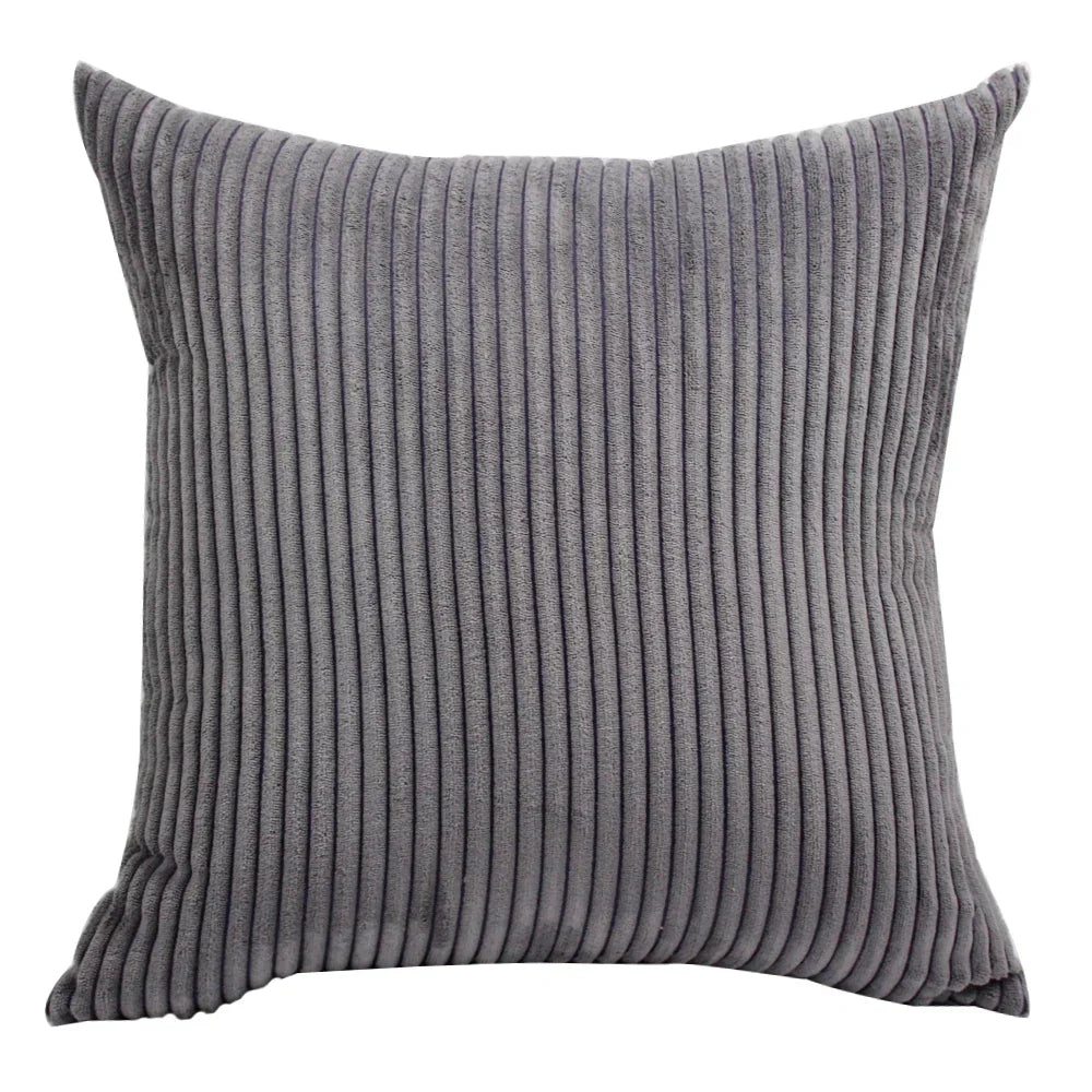 DecorBites™ Corduroy Pillow Cover: Striped Cushion for Sofa Bed - Nordic Home Decor