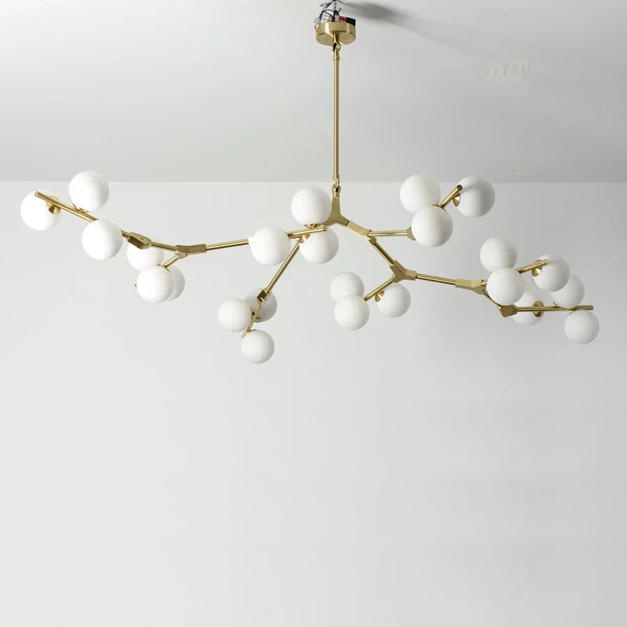 DecorBites™ Glass Ball LED Chandelier Molecular Pendant Lighting for Living Dining Bedroom