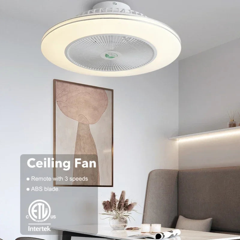 DecorBites™ Invisible Blade LED Ceiling Fan with Light