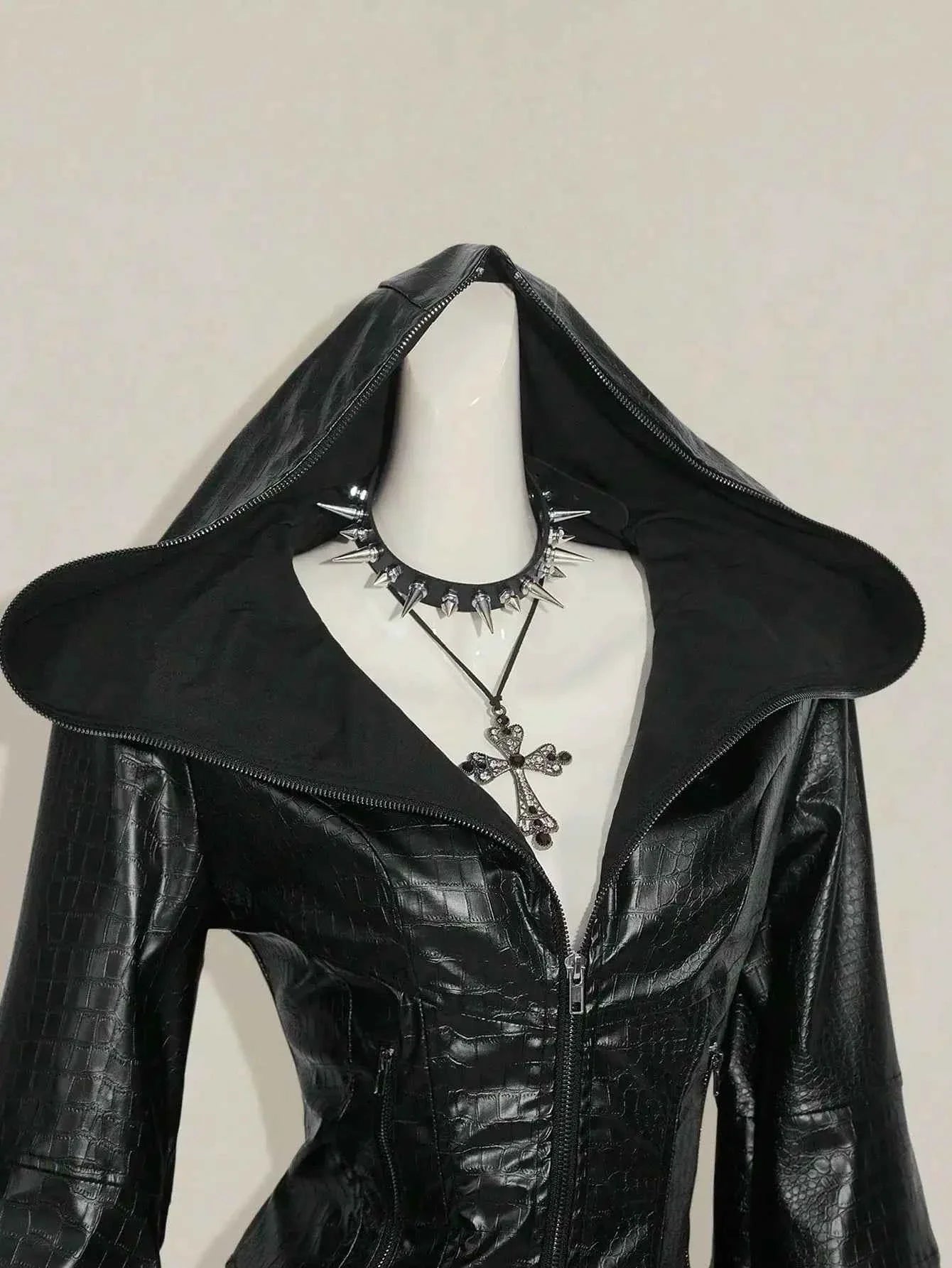 Women's Gothic PU Leather Jacket