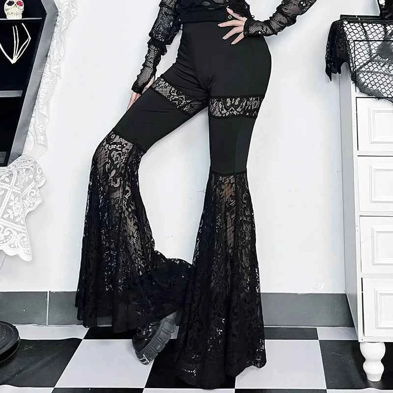 Gothic Crop Top T-Shirt for Women Sexy Fishnet Backless Steampunk