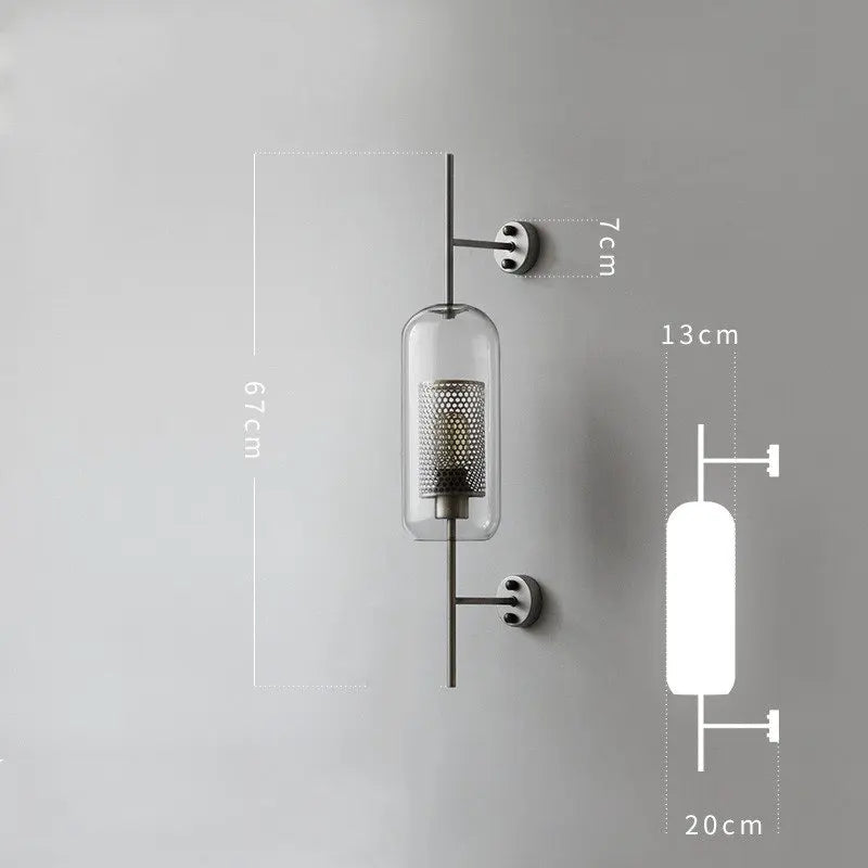 DecorBites™ Industrial Wind Grid Wall Lamp for Living Room, Bedroom, Restaurant, Study, Loft
