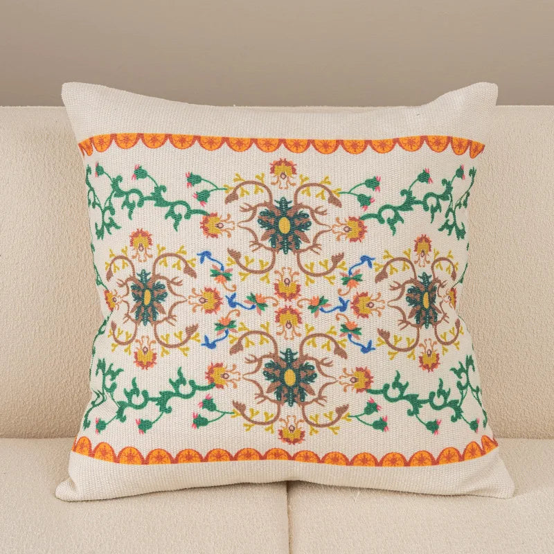 DecorBites™ Geometric Tufted Tassel Cushion Cover 30x50cm