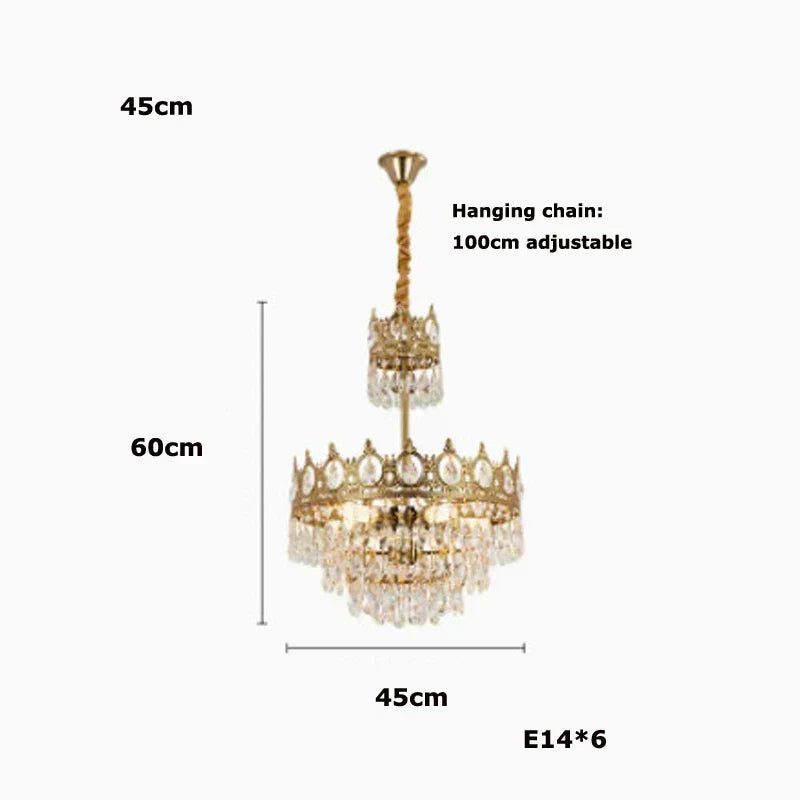 DecorBites™ Crystal LED Pendant Light for Living Room