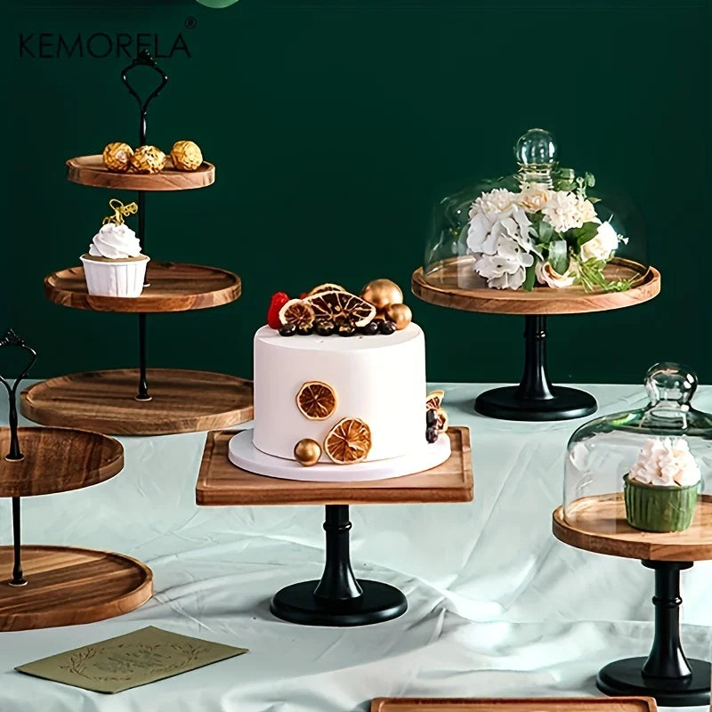 DecorBites™ Double-Layer/Three-Layer Dried Fruit Tray - Elegant Serving Dish for Desserts and Snacks