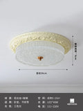 DecorBites™ Cream Wind LED Iron Glass Ceiling Light - Retro Design, Bauhaus Style