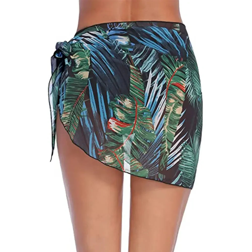 Tropical Sheer Bikini Coverup