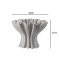 DecorBites™ Geometric Ceramic Flower Pot Sculpture Home Decor