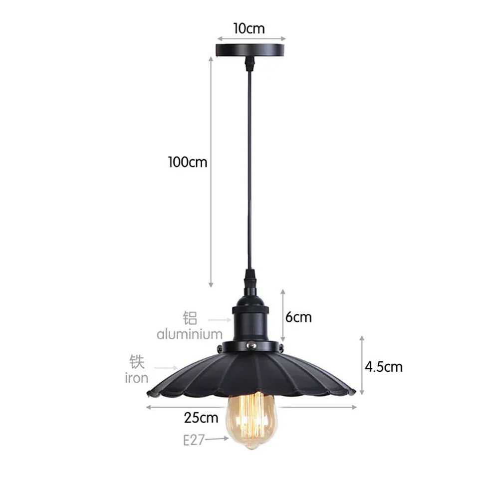 DecorBites™ Iron Pendant Light for Dining Room, Kitchen, and Bedroom