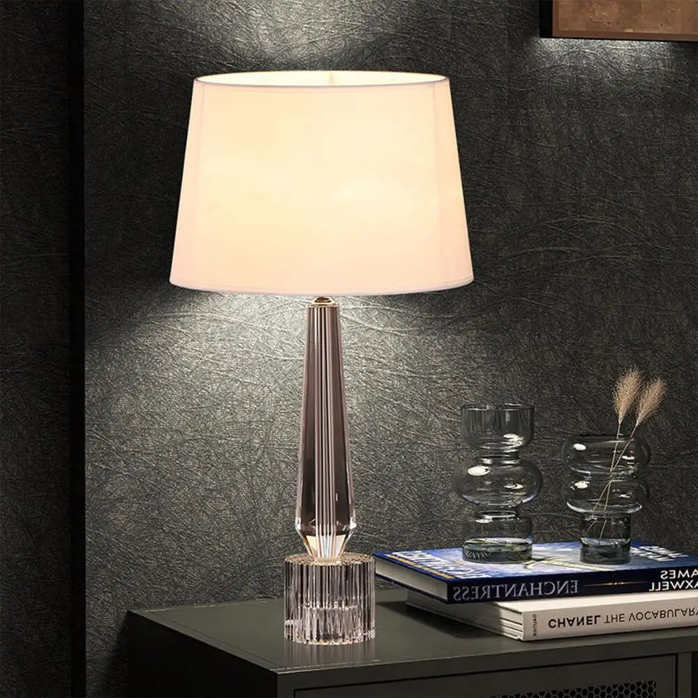 DecorBites™ Crystal Table Lamp LED Light Fixture with Remote Control