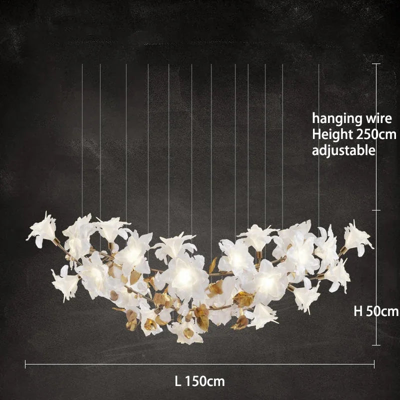 DecorBites™ Crystal Flower Luxury Chandelier for Home Decor