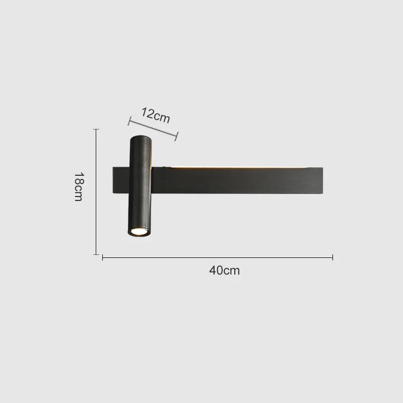 DecorBites™ Copper Wall Light Nordic Style for Bedroom Bedside, Modern Minimalist Design