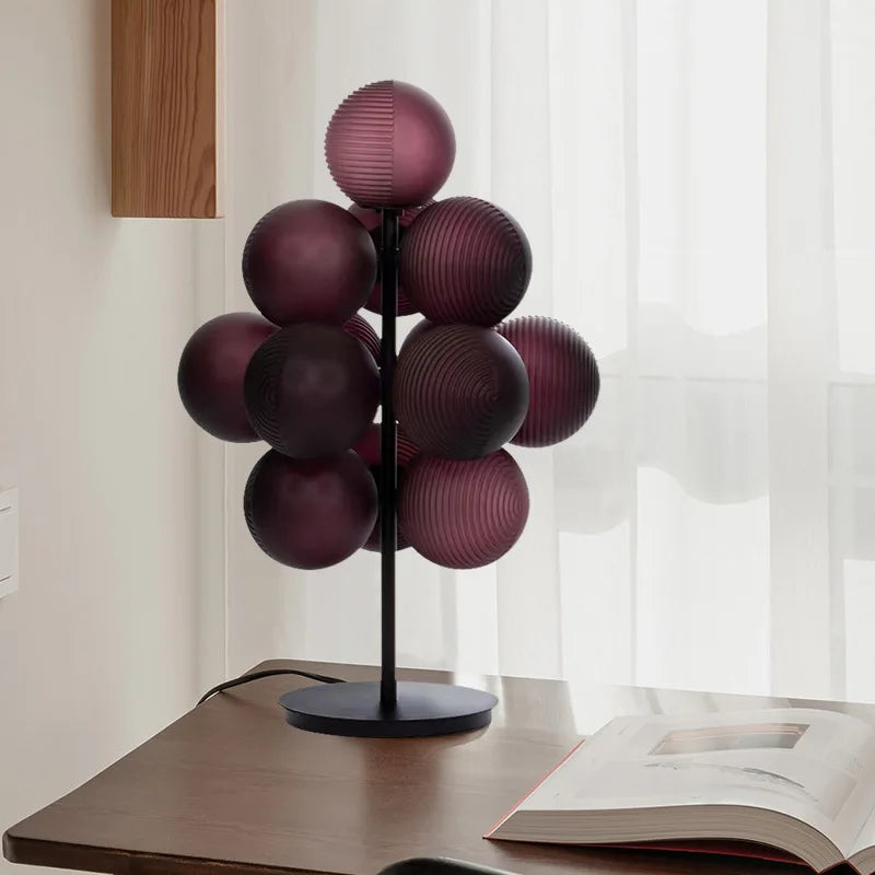 DecorBites™ Grape Chandelier: Modern Glass Ball Pendant Lamp for Living Room and Bedroom