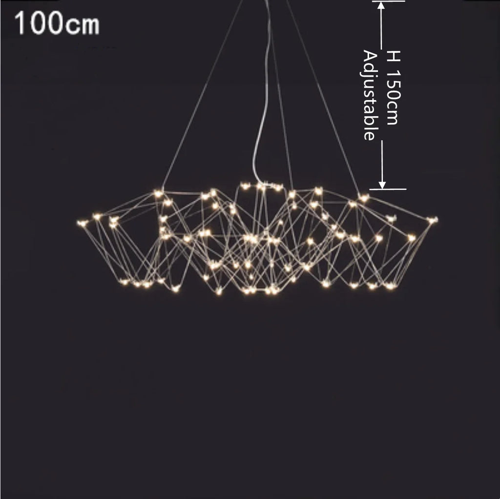 DecorBites™ Cube Light: Modern Creative LED Pendant Lamp for Living Room and Restaurant