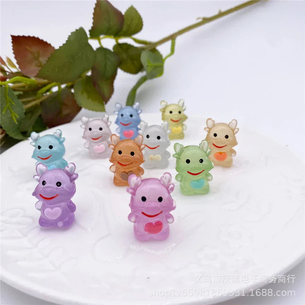 DecorBites™ Kawaii Miniature Animal Figurines for Home Decor and Bookshelf Accessories