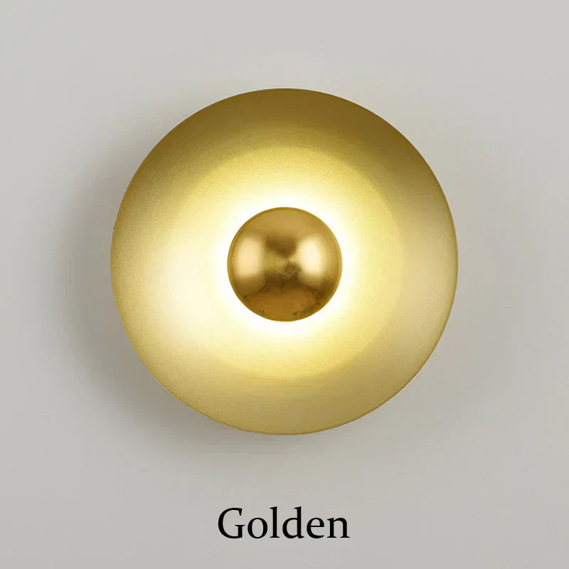 DecorBites™ Golden Macaroon LED Wall Lamp for Bedroom & Living Room