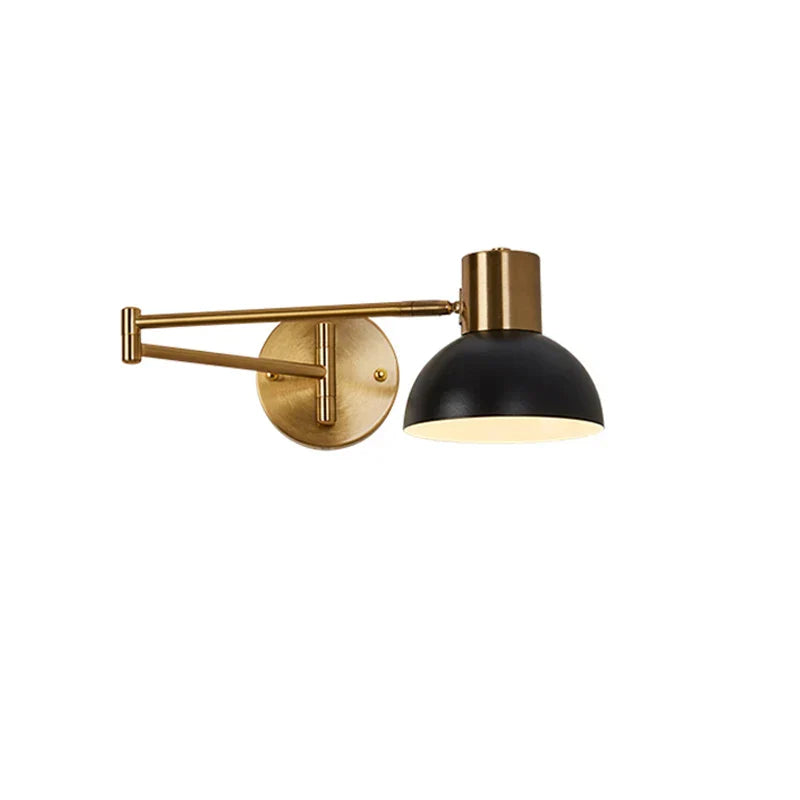 DecorBites™ Adjustable Swing Arm Wall Lamp for Bedroom, Restaurant, and Luxury Ambiance