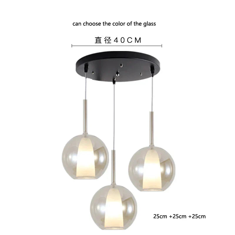 DecorBites™ Designer Glass Chandelier Pendant Light for Dining Room Kitchen Loft Home Decor