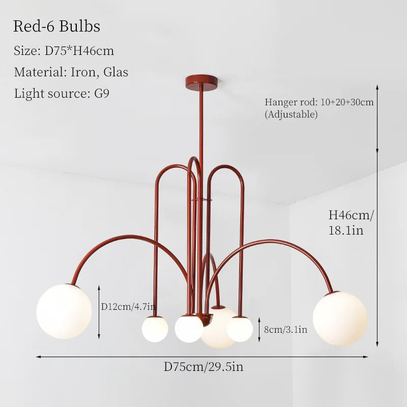 DecorBites™ LED Pendant Chandelier for Living Room Bedroom Decor