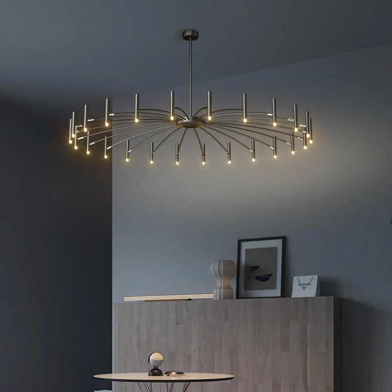 DecorBites™ LED Ceiling Chandelier: Minimalist Nordic Home Lighting for Living Room, Bedroom, Dining Area