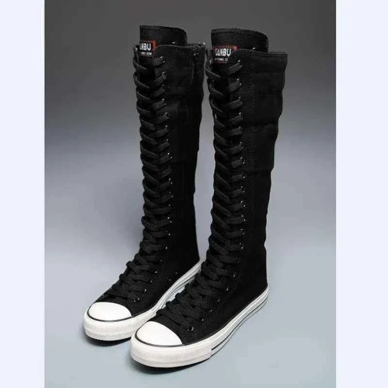 High Top Canvas Sneakers for Women
