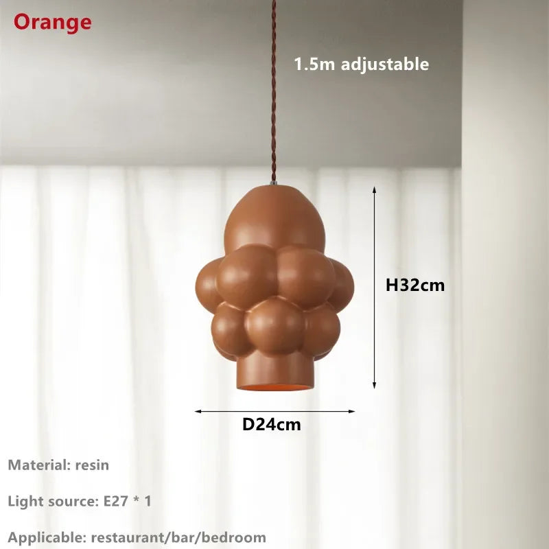 DecorBites™ French Creamy Wind LED Chandelier for Dining Room Home Decor Lighting
