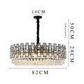 DecorBites™ Black Crystal LED Chandelier for Living Room, Dining Room, Kitchen, Bedroom