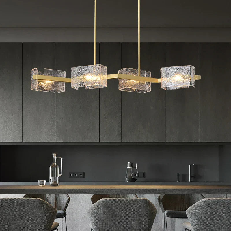 DecorBites™ Crystal Chandelier: Modern Luxury Pendant Light for Living Room, Restaurant, and Bar