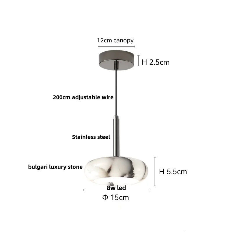 DecorBites™ LED Pendant Lamp Adjustable Wire Globe Hanging Light Fixtures