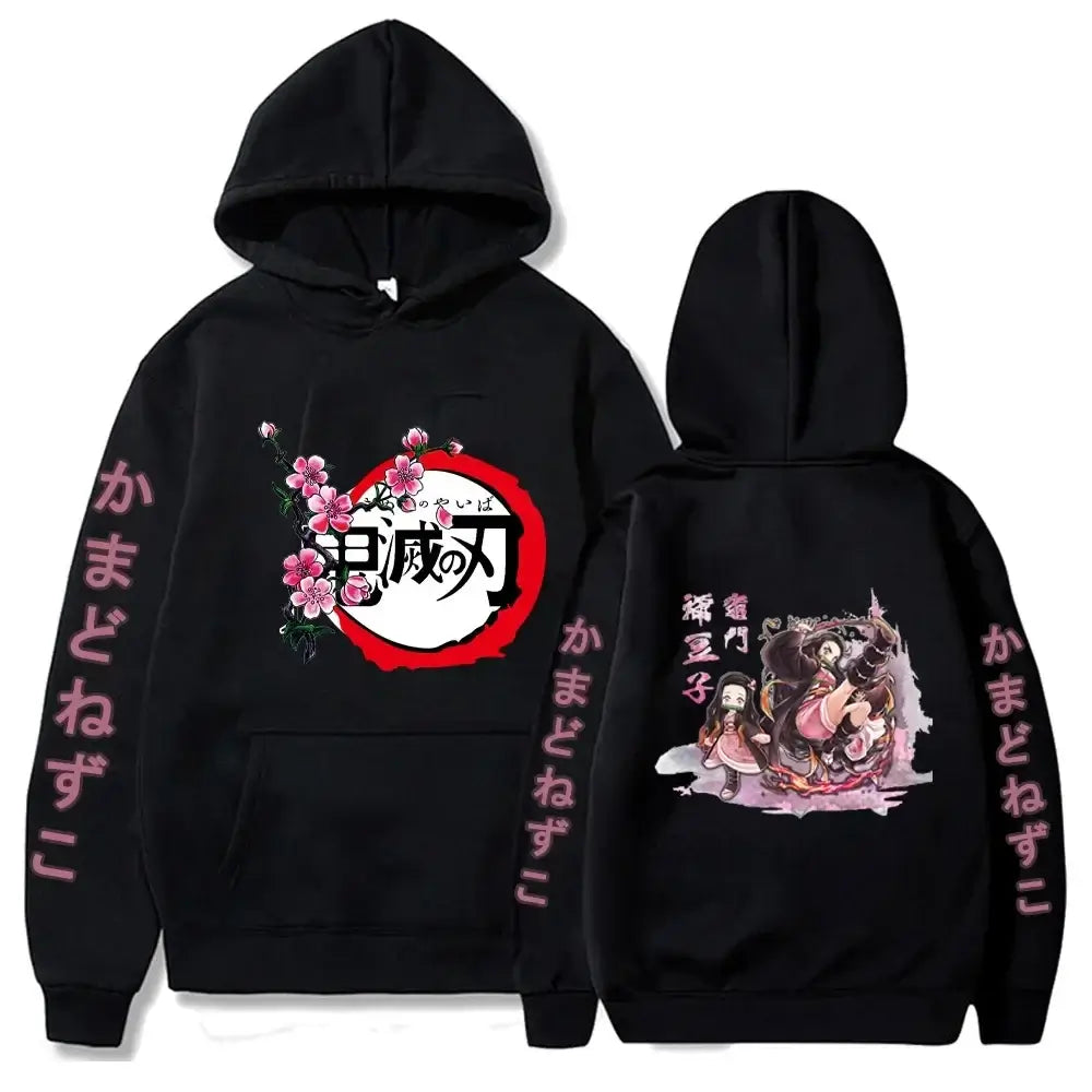 Demon Slayer Kamado Nezuko Oversize Anime Hoodie Streetwear