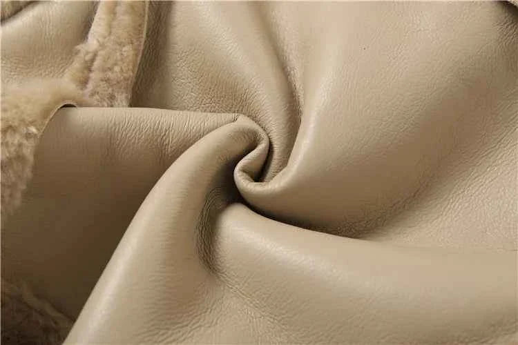 Furry Patchwork Women's Crop Jacket Warm Outwear Basic