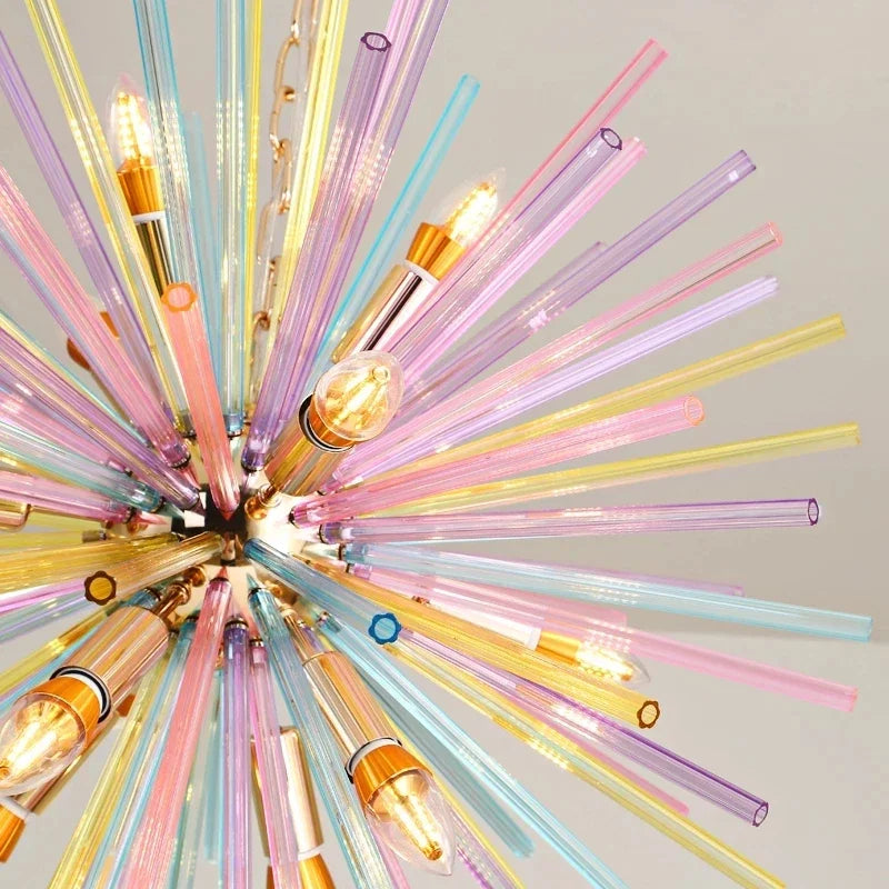 DecorBites™ Dandelion Chandelier Lighting - Nordic Sphere Rainbow Pendant Light, Personalized Creative Design