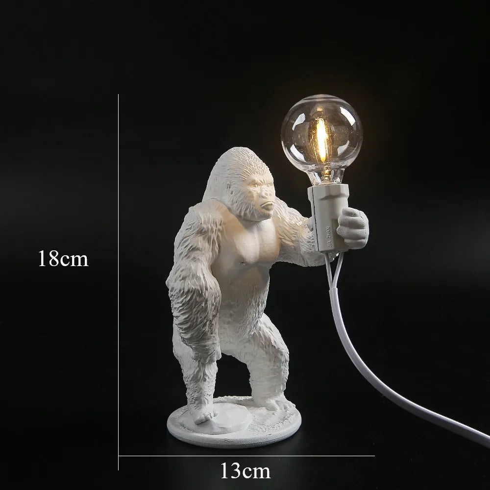 DecorBites™ King Kong Gorilla Resin Table Lamp Night Light for Baby's Bedroom
