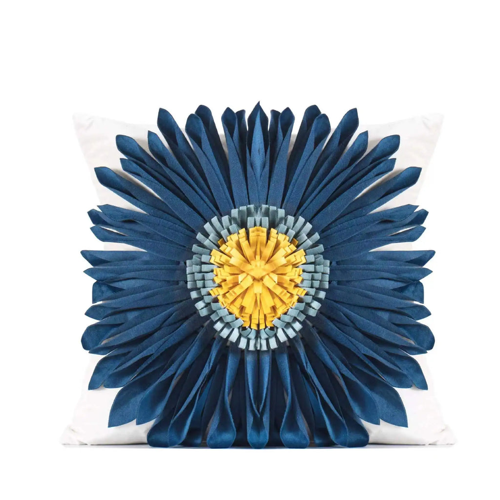 DecorBites™ Geometric Tufted Tassel Pillow Cover - Handcrafted Boho Chic Cushion Cover