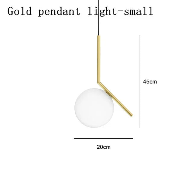 DecorBites™ Glass Ball LED Chandelier Light for Modern Home Decor