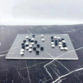 DecorBites™ Geometric Chess Set - Minimalist Chessboard & Pieces for Casual Games