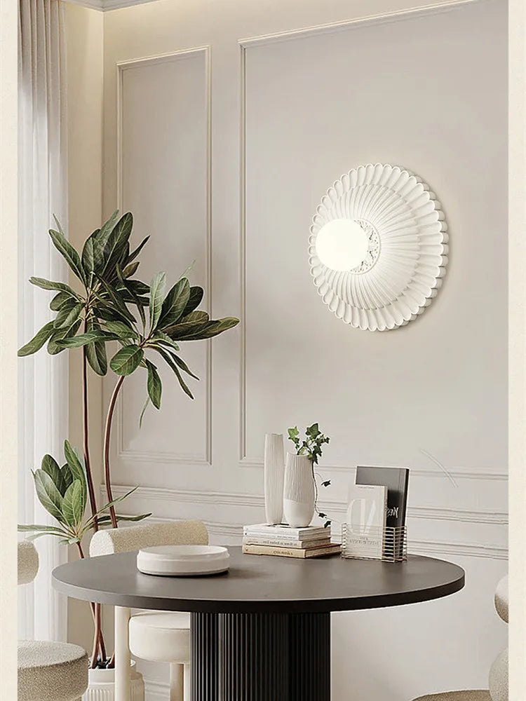 DecorBites™ French Cream Wind Wall Lamp - Pastoral Style Bedroom Sconce