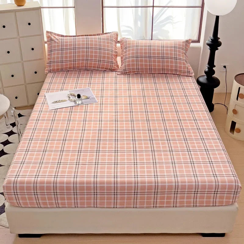 DecorBites™ Japanese Style Thick Fitted Sheet for Queen/King Bed