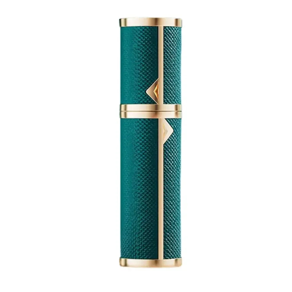 Luxury Bottom-filled Perfume Bottle Aluminum Self-pumping 5ml Real Leather Spray Bottle Cologne Moisturizer Fragrance