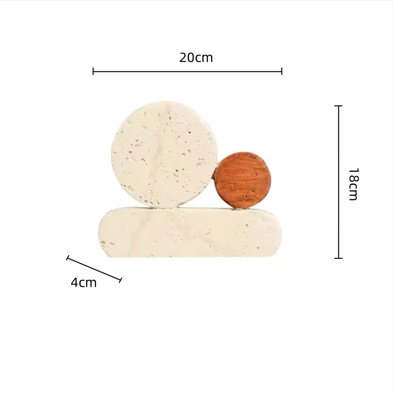 DecorBites™ Geometric Circle Resin Handicrafts - Hollowed-out Stone Figurines