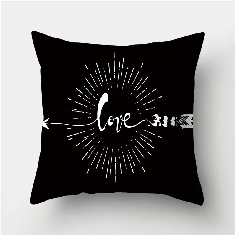 DecorBites™ Geometric Stripes Pillowcase 45x45cm Polyester Cushion Cover for Living Room