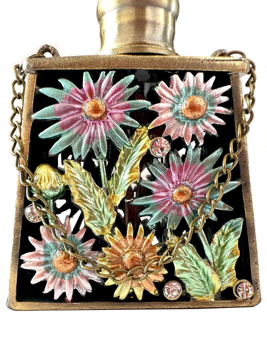 DecorBites™ Enamel Perfume Bottles: Metal Handicraft Collection for Home Decor & Gift