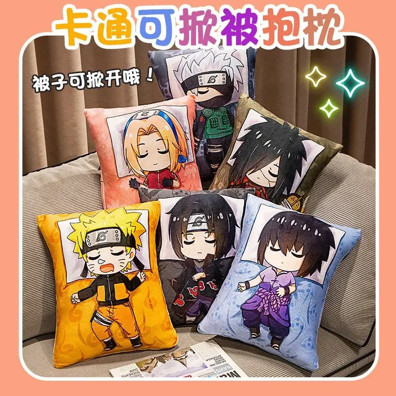 Naruto Anime Plush Pillow: Kakashi & Naruto Soft Doll Toy