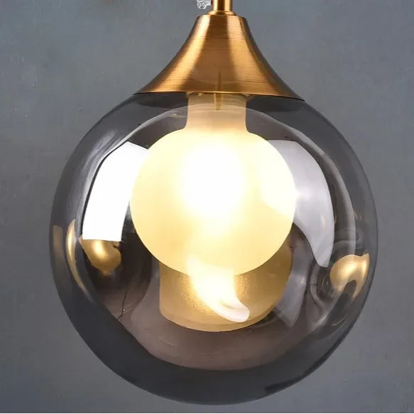 DecorBites™ Glass Ball Gold LED Wall Sconce Modern Nordic Indoor Lamp Fixture