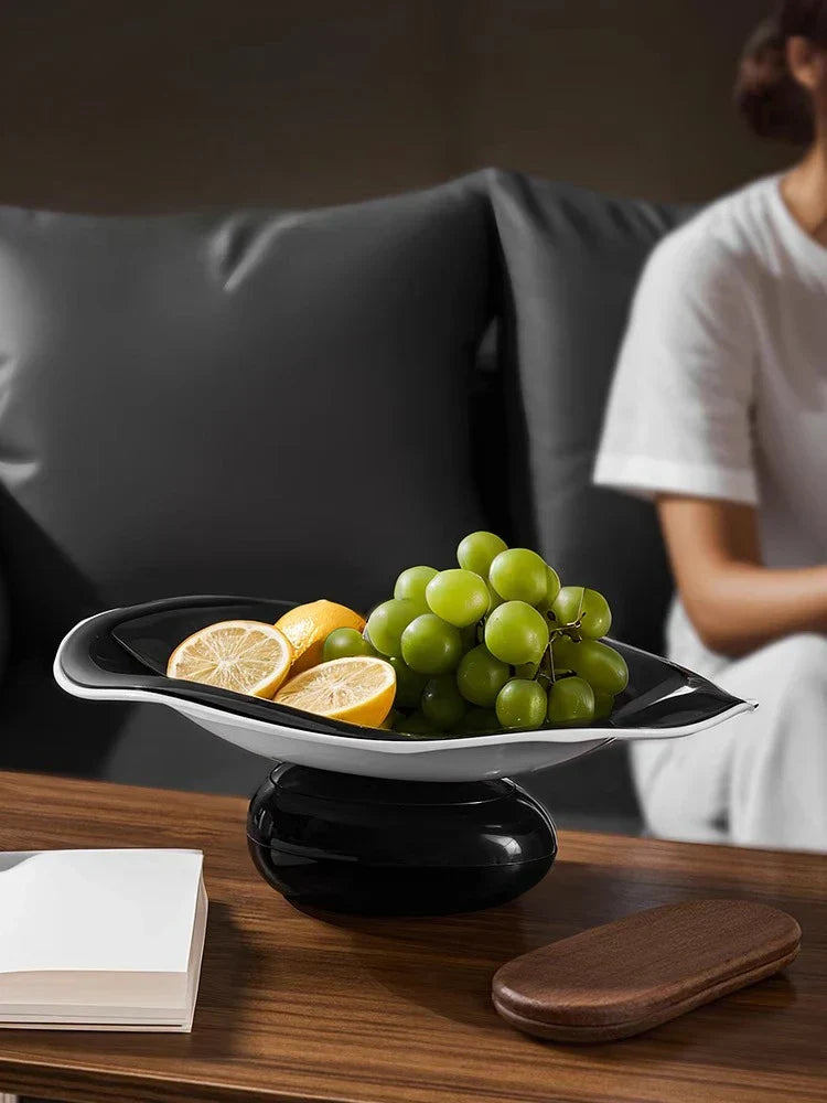 DecorBites™ Geometric Acrylic Fruit Plate Tray for Snacks and Jewelry Storage