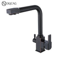 DecorBites™ Dual Outlet Gold Kitchen Faucet for Purified Water Hot & Cold Basin Sink