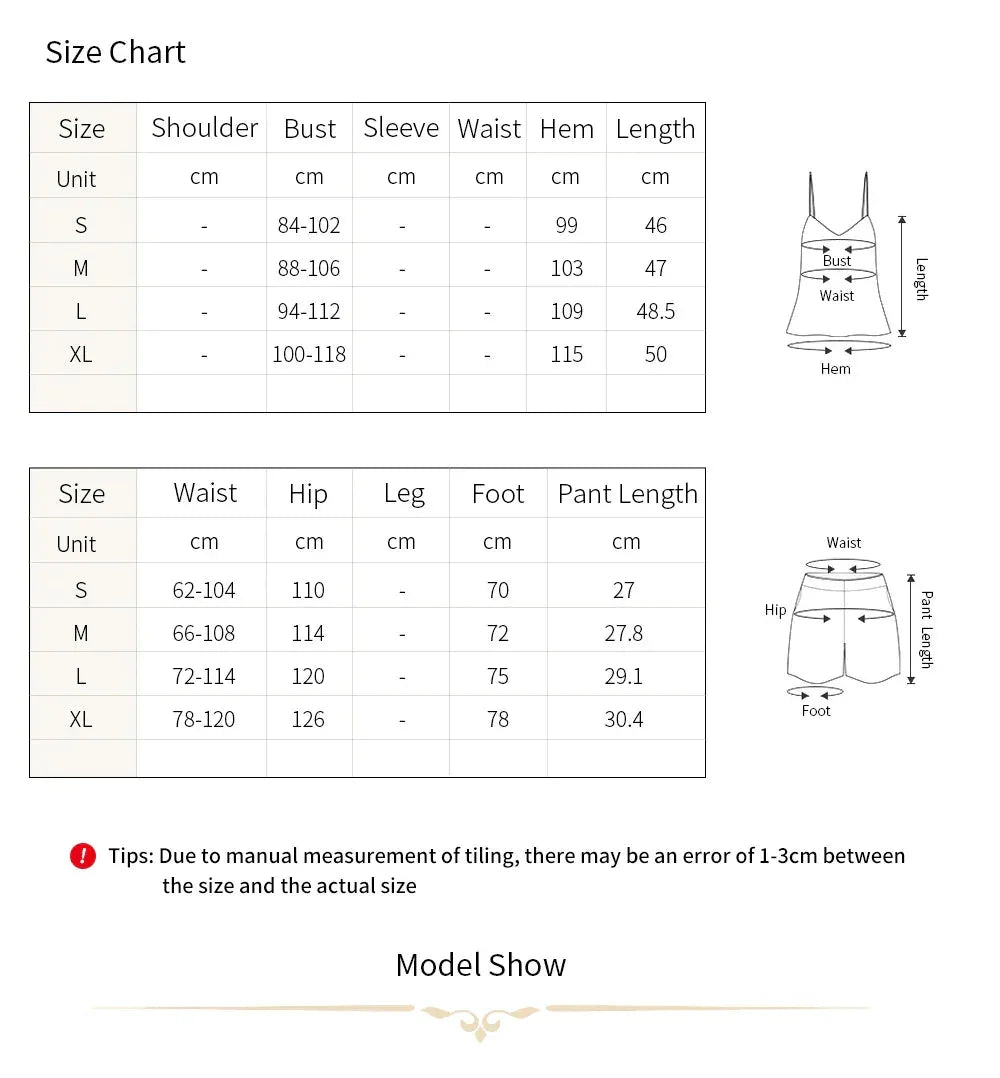 Women New Fashion Sexy Stripe Pajama Set Women's 2 Pieces Sleepwear Pyjamas Silk Satin Cami Top and Shorts Pajamas for Women